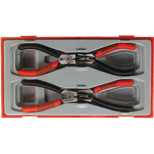 4PC MEGA BITE 5IN SNAP RING PLIER SET