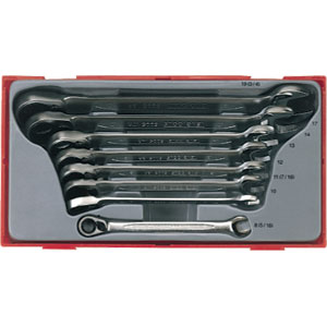 8 Piece Ratcheting Combination Spanner Set