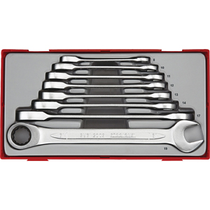 8 Piece Ratcheting Combination Spanner Set