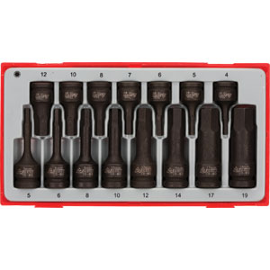 3/8" & 1/2" Drive 15 Piece Impact Hex Bit Socket Set