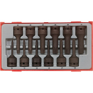 1/2" Drive 12 Piece Impact TX Bit Socket Set