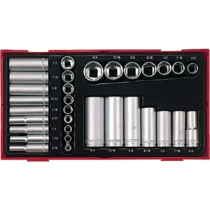 32 Piece 1/4" & 3/8" AF Socket Set