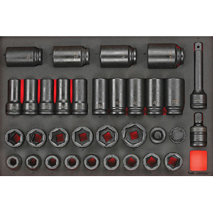 3/4" Drive 33 Piece Impact Socket Set (EVA)