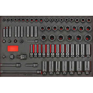 3/8" & 1/2" Drive 73 Piece Impact Socket & Accessories Set (EVA)