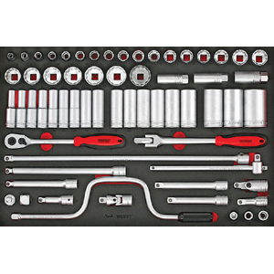 63 Piece 1/2" Drive Socket Set