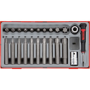23 Piece 1/2" Drive TX Bit Socket Set