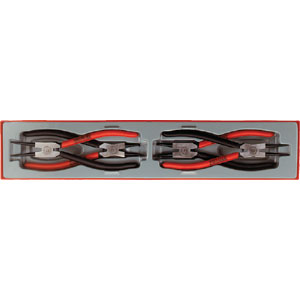 4PC 9IN MEGA BITE SNAP RING PLIER SET