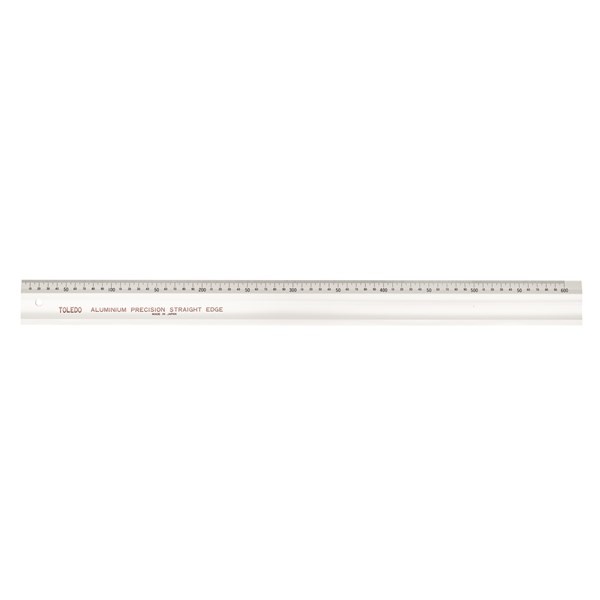 ALUMINUIM STRAIGHT EDGE SINGLE SIDED METRIC - 600MM