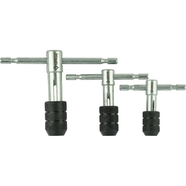 Groz Tap Wrench Set - T Handle Type (Set Of 3)