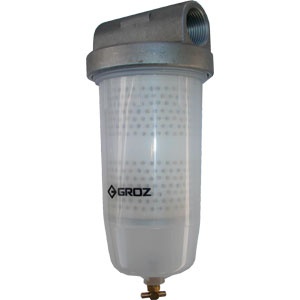 Groz Universal Fuel Filter W/ Filter - 1in BSP