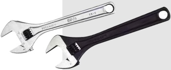 Wide Jaw Premium Adjustable Wrenches - Chrome