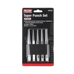 TAPER PUNCH SET - CR-MOLY POLISHED 5 PC.