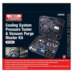 COOLING SYSTEM PRESSURE TESTER & VACUUM PURGE KIT - MASTER 36 PC