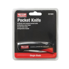 POCKET KNIFE - SINGLE BLADE LOCK BACK