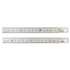 STAINLESS STEEL DOUBLE SIDED RULE METRIC - 300MM