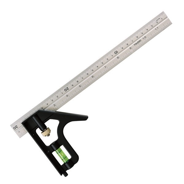 ADJUSTABLE COMBINATION SQUARE METRIC & IMPERIAL - 300MM