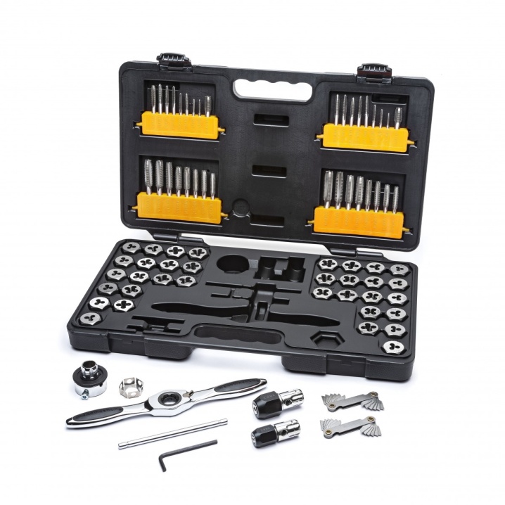 77 PC. SAE/METRIC RATCHETING TAP AND DIE SET