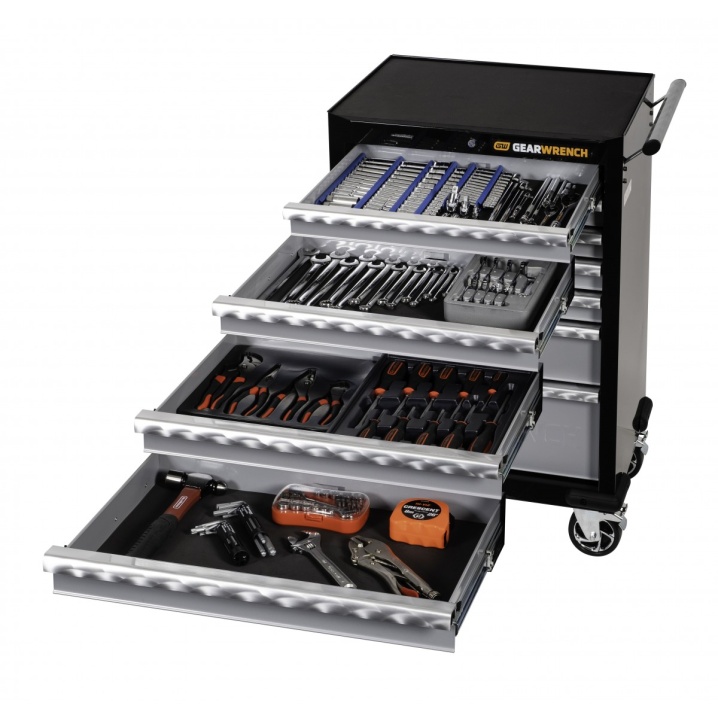 197 PC COMBINATION TOOL KIT + TOOL TROLLEY