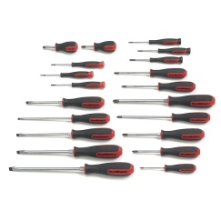 20 PC. PHILLIPS®/SLOTTED/TORX® DUAL MATERIAL SCREWDRIVER SET