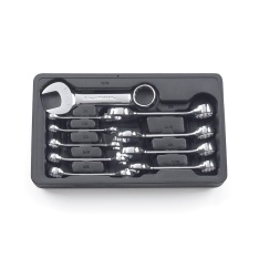 10 PC. 12 POINT STUBBY COMBINATION SAE WRENCH SET