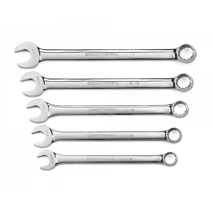 5 PC. SAE 12 POINT LONG PATTERN COMBINATION WRENCH SET