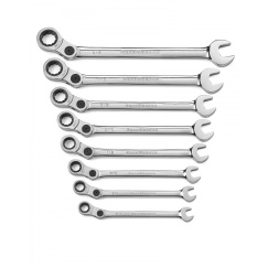 8 PC. 12 POINT INDEXING COMBINATION SAE WRENCH SET