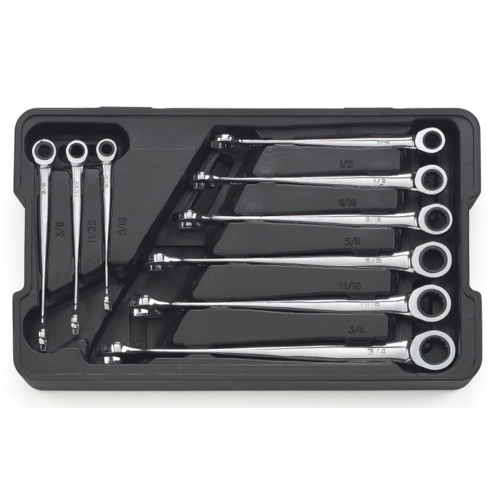 9 PC. 12 POINT XL X-BEAM™ RATCHETING COMBINATION SAE WRENCH SET
