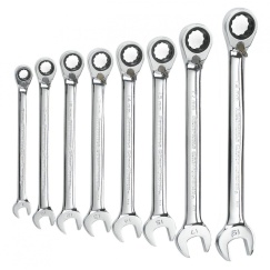 Reversible Combination Ratchting Wrench Sets