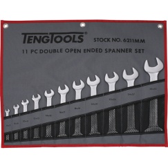 11 Piece ouble Open Spanner Set (Handy Tool Roll)