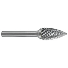 UNIKUT CARBIDE BURR 1/2 X 1IN X 1/4IN TREE POINTED END DC