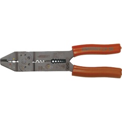 9IN CRIMPING / WIRE STRIPPER (RED)