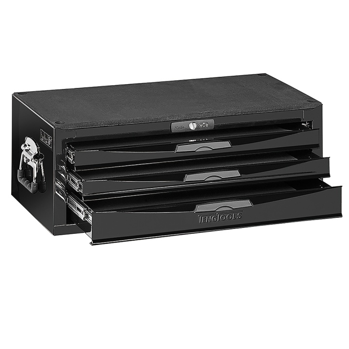 3 Drawer 8 Series Middle Box with Ball Bearing Slides (BLACK)