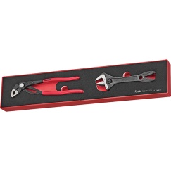 Water Pump Plier and Alligator Adjustable Wrench Set