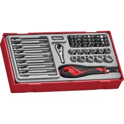 49 Piece 1/4\" Drive Bits and Quick Chuck Handle Set