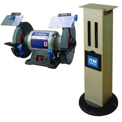ITM Bench Grinder w/ Stand & Emergency Stop Switch