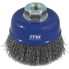 ITM Crimp Wire Cup Brush Stainless Steel 75mm