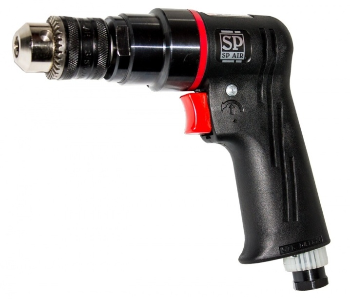3/8" Composite Body Industrial Air Drill Reversible