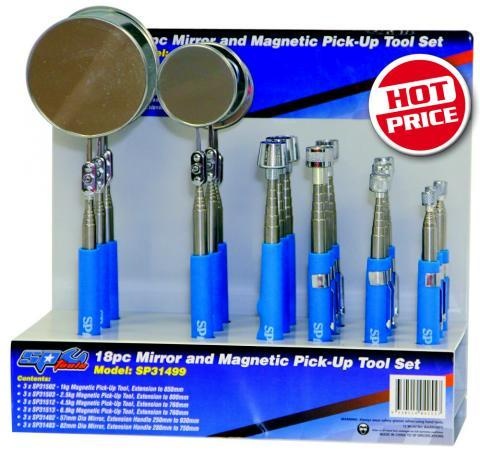 Mirror & Magnetic Pick-Up Tool Display Set