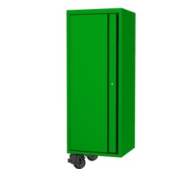 27\" USA SUMO SERIES SIDE CABINET - 3 FIXED SHELVES & CLOTHES HANG RAIL - GREEN/BLACK