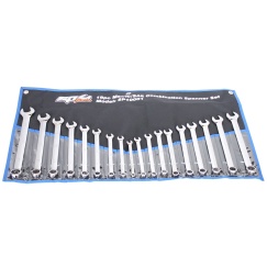 COMBINATION ROE SPANNER SET - METRIC/SAE - 18PC