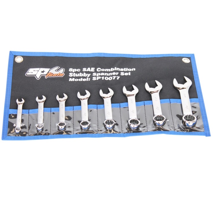 COMBINATION ROE SPANNER SET - STUBBY - SAE - 8PC