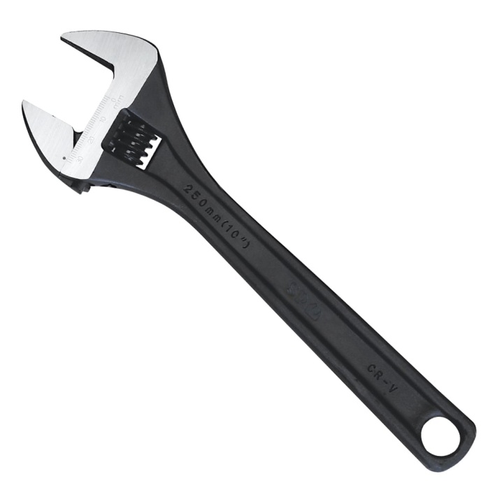 ADJUSTABLE WRENCH - WIDE JAW PREMIUM - BLACK INDIVIDUAL - 300MM