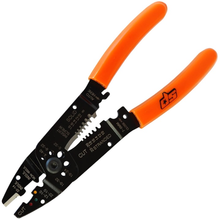 CRIMPING TOOL AND WIRE STRIPPERS - 215MM - INSULATED