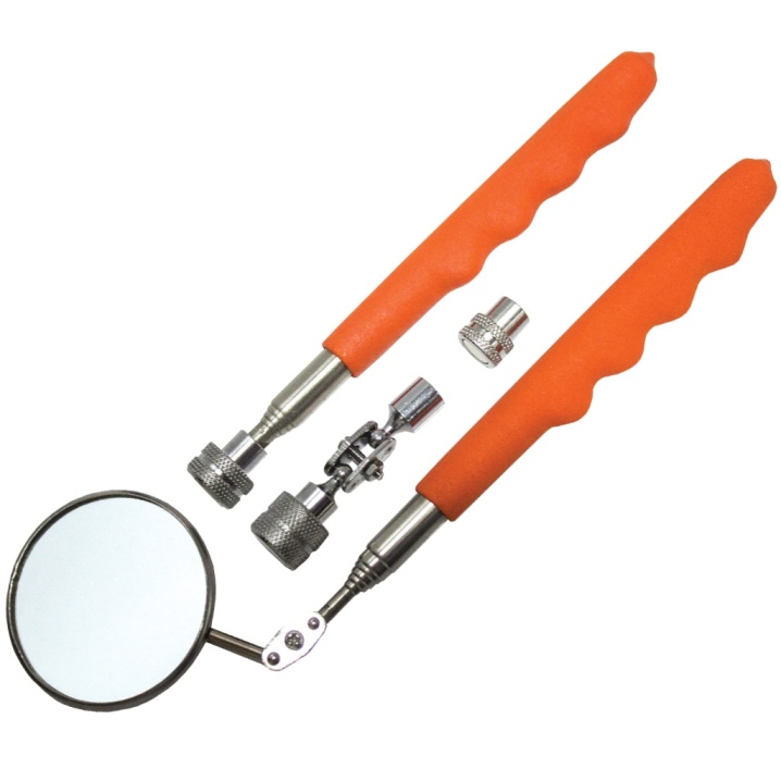 INSPECTION MIRROR & PICK-UP TOOL SET - 4PC