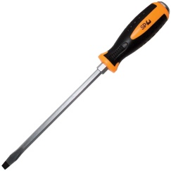 GO THRU SLOTTED SCREWDRIVER - HEX BOLSTER - INDIVIDUAL - 8.0 X 150MM