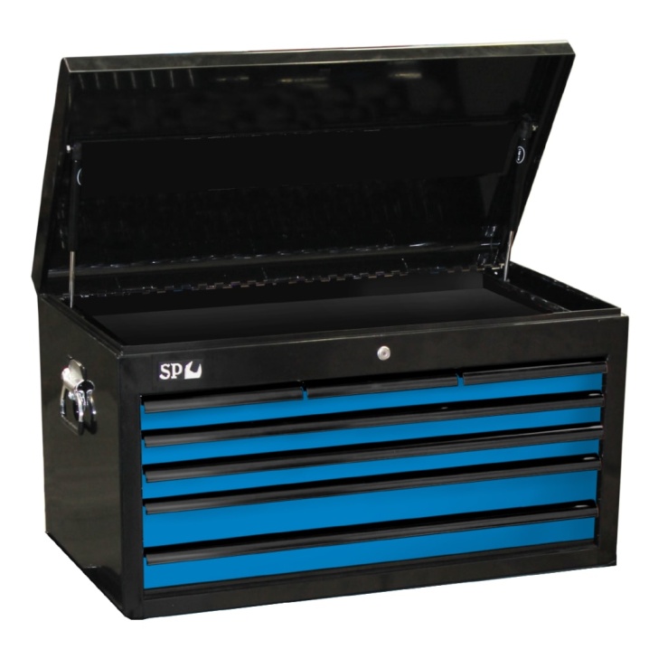 SUMO SERIES TOOL BOX - 7 DRAWER - BLACK/BLUE DRAWERS