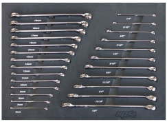 FOAM TRAY - METRIC/SAE - 25PC - SPANNERS INCLUDED
