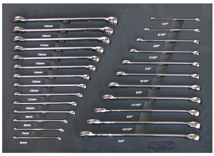 FOAM TRAY - METRIC/SAE - 25PC - SPANNERS INCLUDED
