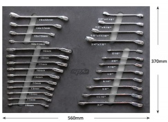 FOAM TRAY - METRIC/SAE - 26PC - SPANNERS INCLUDED