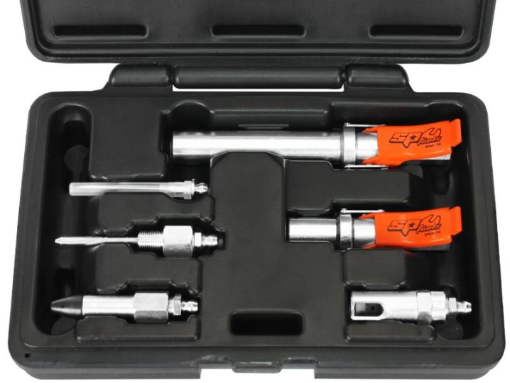 GREASE GUN QUICK-RELEASE COUPLER & ACCESSORY KIT - 6PC